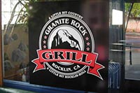 granite rock grill indoor plexi sign 2
