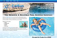 CalSun Pool Care website